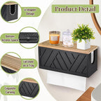 Set of 2 Paper Towel Dispenser Wall Mount, Paper Towel Holder Wall Mounted - Image 8