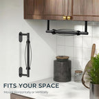 FORIOUS Paper Towel Holder Under Cabinet, One Hand Operable - Image 5