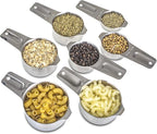 Set of 7 Heavy Duty Measuring Cups, 18/8 Stainless Steel - Image 3
