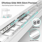 Petiza Under Sink Organizer Adjustable Height 2 Tier Bathroom Organizer Pull - Image 5
