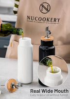 Nucookery 20oz Ceramic Olive Oil Dispenser Bottle - Image 3