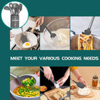 Stainless Steel Kitchen Cooking Utensil Set, Umite Chef 15 pcs Cooking Utensils - Image 5