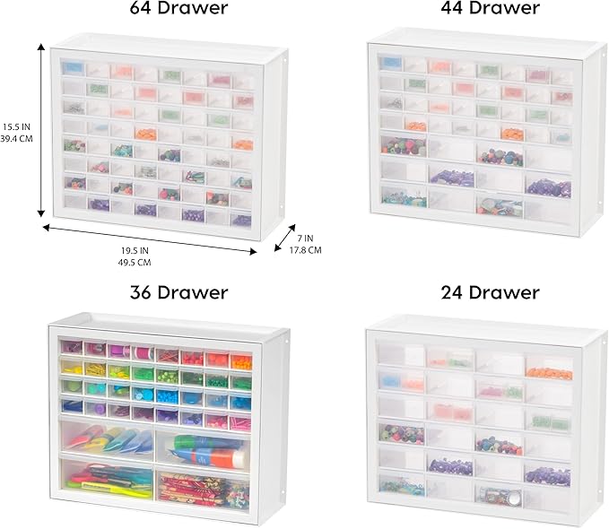IRIS USA Small Parts Storage Cabinet, Made in USA, 36-Drawer Organizer - Image 5