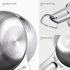 Measuring Cups: U-Taste 18/8 Stainless Steel Measuring Cups Set of 7-Piece: 1/8 - Image 6