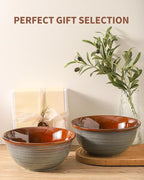 Hasense Serving Bowls, 84 Ounce Ceramic Serving Dishes - Image 5