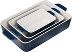 Kook Casserole Dish, Ceramic Baking Dish, Large Lasagna Pan Deep - Image 2