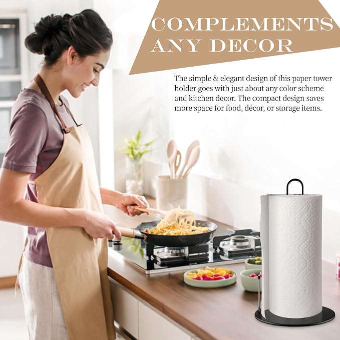 10Pack Paper Towel Holder, Bulk Black Paper Towel Holder Stand Countertop - Image 4
