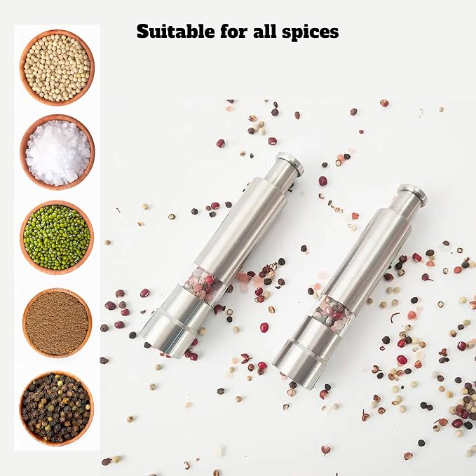 Modern Thumb Click Salt and Pepper Grinder - Image 5
