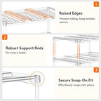 Lifewit Stackable Bottle Storage Organizer, Large Slot Water Bottle Tumbler - Image 8