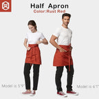 Unisex Waist Apron Half Bistro Apron Server Aprons - Image 4