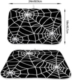 Halloween Spiderweb Dish Drying Mat 18 x 24 inch Halloween Scary Themed Black - Image 2