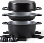 Ammeloo 8-Piece Ceramic Nonstick Cooking Pot Set by Unknown