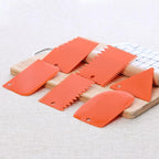 6pcs Cake Scraper Decorating Comb and Icing Smoother Reusable Bread Cream Pizza - Image 3
