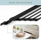 MERRYBOX Triangle Roll Up Dish Drying Rack Over The Sink, 2025 Anti-Rust Sink - Image 8