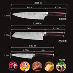 Professional Kitchen Knives High Carbon Stainless Steel Chef Knife Set - Image 2