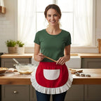 Women’s Waist Aprons with White Pockets Half Server Home Waitress Vintage - Image 2