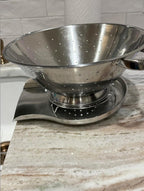 Palksky Colander and Strainer Self Drainer Base Plate Stainless Steel - Image 2