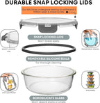 Razab 30 PC Glass Food Storage Containers - Image 3
