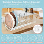 ROOHUA Pot Rack Organizer -Expandable Pot and Pan Organizer - Image 2