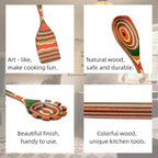 7-Pcs Kitchen Utensils Set –Pakkawood Wooden Spoons - Image 3