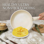 Ceramic Cookware Set Non Stick 8Pcs Pots and Pans Set Detachable Handle - Image 3