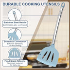 8PCS Kitchen Utensils Set, Vayvnt Heat Resistant Silicone Utensils Set - Image 3