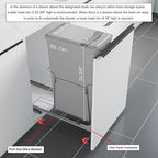 Dowell B15 Aluminum Base Wastebasket Pullout - Image 8