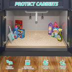 SIKADEER 28" x 22" Under Sink Mat Waterproof, Silicone Mat Kitchen Drawer Shelf - Image 5