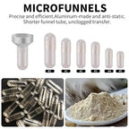 Small Metal Funnels Mini Funnel 8 Size Tiny Bottle Funnel, Miniature Atomizers - Image 4