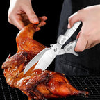Jasni Heavy Duty Kitchen Shears, Spring Loaded Poultry Shears Stainless Steel - Image 2