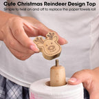 KitchLife Cute Wooden Paper Towel Holder Countertop - Image 3
