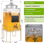 Drink Dispensers for Parties, 1.5 Gallon Drink Dispenser, Beverage Dispenser - Image 2