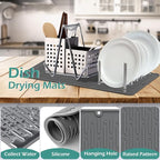 GeeRic Dish Drying Mats, Heat-resistant Silicone Mat - Image 3