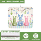 Easter Bunny Dish Drying Mat for Kitchen Counter 16 x 18 Inch Rabbit Eggs Dish - Image 5