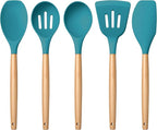 E-far Silicone Cooking Utensils Set, 5-Piece Kitchen Utensils Set by E-far
