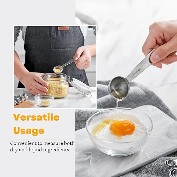 28 Pcs Stainless Steel Measuring Spoons Set - Image 2