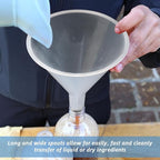 8 Pcs 6 Inch Wide Mouth Plastic Large Funnels, Easy and Smooth Content Transfer - Image 4