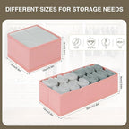 DIMJ Drawer Organizers for Clothing, Fabric Closet Organizers and Storage - Image 2