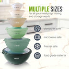 Zulay Kitchen 12 Piece Plastic Mixing Bowls - Image 3