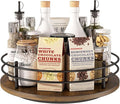 12" Lazy Susan Turntable Organizer, Round Wooden Lazy Susan Organization and by LIAISIMI