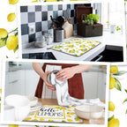 Zonon Dish Drying Mat for Kitchen Counter 16 x 24 Microfiber Absorbent Dish - Image 4
