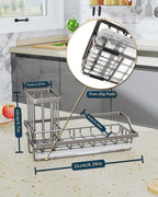 Consumest Sponge Holder for Kitchen Sink, Sink Caddy Organizer - Image 7