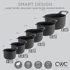 COOK WITH COLOR Nesting Plastic Mixing Bowl Set with Pour Spouts and Handles - Image 5