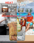 8QT Clear Food Storage Containers: 2 PCS NSF Food Storage Containers - Image 3