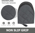 1 Pair Short Oven Mitts - Image 4