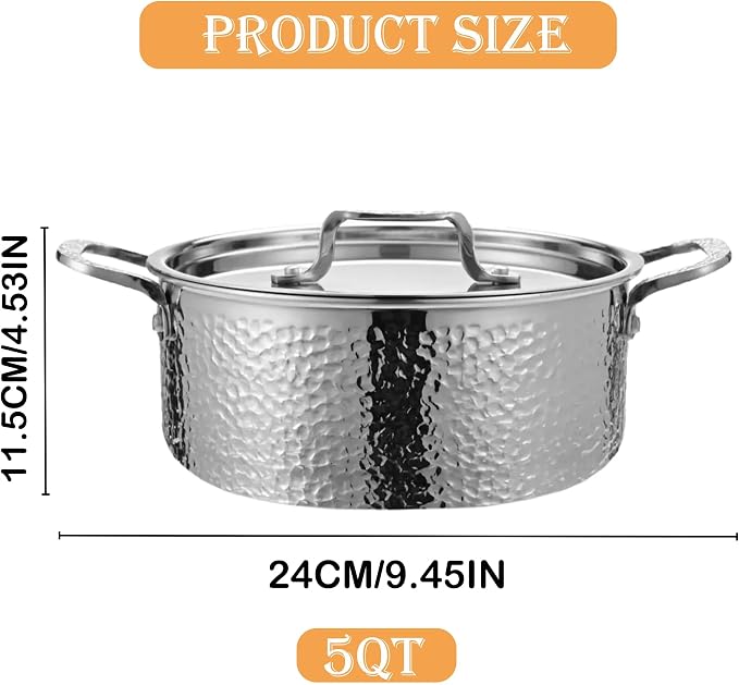 Vivicreate Tri Ply Stainless Steel Stock Pot - Image 7