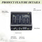Large LCD Display Kitchen Timer -Magnetic Digital Timers, Loud Alarm, Memory - Image 7