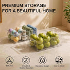 Mpotmiy 4 Pack Clear Pantry Organizers and Storage Bins - Image 2