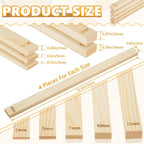 Sasylvia 20 Pcs Pottery Rolling Pin Guides Wood Teaching Rolling Mud Stick - Image 2