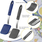 Silicone Cookie Spatula Turner 2 Pack Mini Brownie Spatula Flexible Kitchen - Image 3